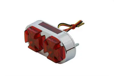 Chrome Maltese Tail Lamp - V-Twin Mfg. 1