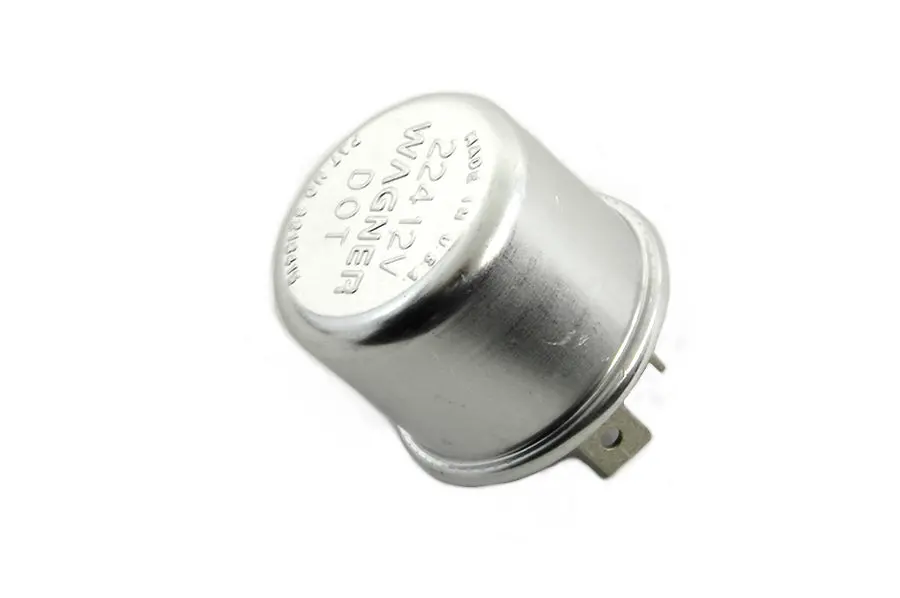 Round 12 Volt Turn Signal Flasher - V-Twin Mfg. 1