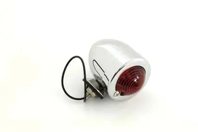 Chrome Bullet Marker Lamp Red Single Filament - V-Twin Mfg. 1