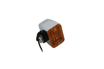 Chrome Mini Tour Marker Lamp Amber Lens - V-Twin Mfg. 1