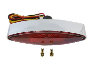 Chrome Snake Eye Style Tail Lamp - V-Twin Mfg. 1