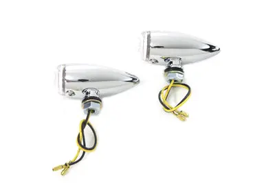 Mini Led Bullet Clear Lens Marker Lamp Set - V-Twin Mfg. 1