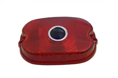 Tail Lamp Blue Dot Red Plastic Lens - V-Twin Mfg. 1