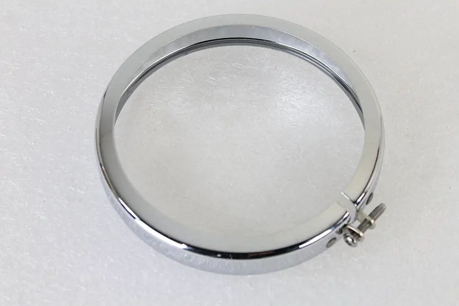 4-1/2 Inch Chrome Spotlamp Trim Rim - V-Twin Mfg. 1