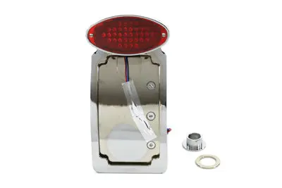 Chrome Tail Lamp Assembly With Oval Lamp - V-Twin Mfg. 1