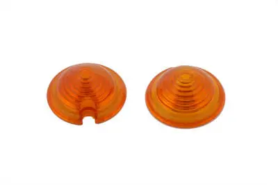 Bullet Style Marker Lamp Amber Lens Set - V-Twin Mfg. 1