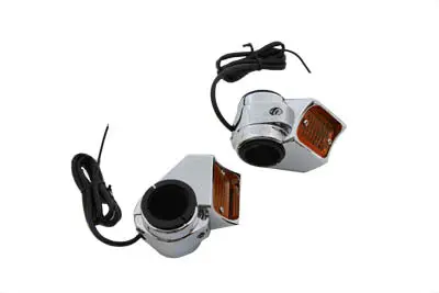 Chrome Marker Lamp Kit Single Filament - V-Twin Mfg. 1