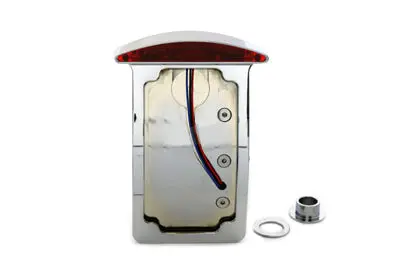 Chrome Slice Led Vertical Mount Tail Lamp Assembly - V-Twin Mfg. 1