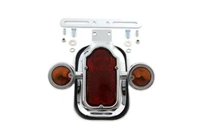Chrome Tombstone Tail Lamp Assembly - V-Twin Mfg. 1