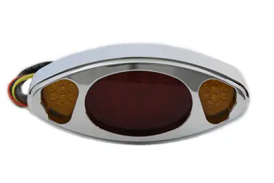 Wyatt Gatling Chrome Led Tail Lamp Assembly - V-Twin Mfg. 1