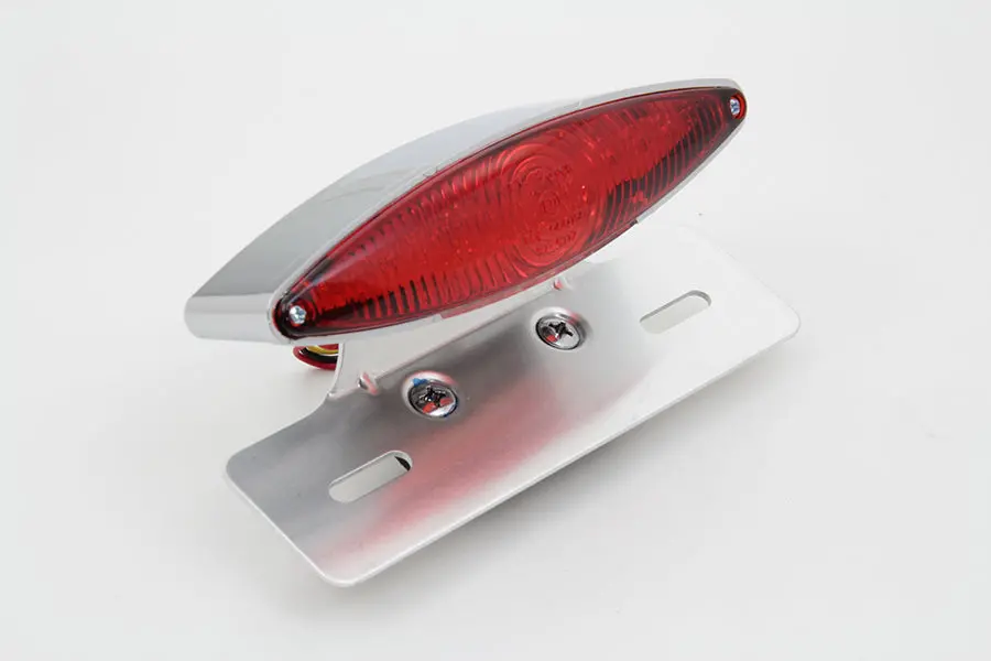 Chrome Snake Eye Fender Mount Led Tail Lamp Kit - V-Twin Mfg. 1