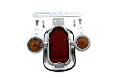 Tail Lamp Assembly Tombstone Style With Bullet Lamp - V-Twin Mfg. 1