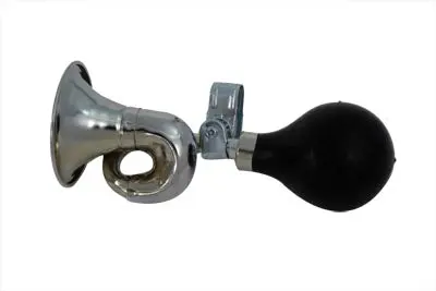 Classic Bugle Style Chrome Squeeze Horn - V-Twin Mfg. 1