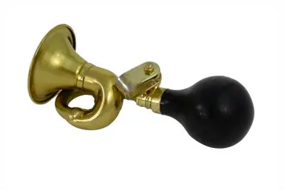 Classic Bugle Style Brass Squeeze Horn - V-Twin Mfg. 1