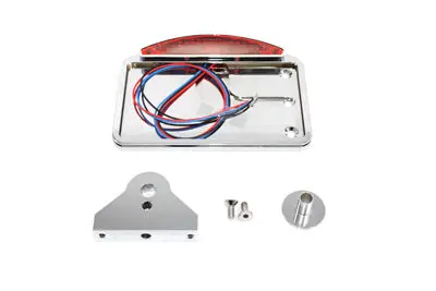 Chrome Led Slice Style Tail Lamp Assembly - V-Twin Mfg. 1