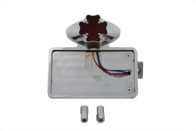 Chrome Horizontal Led Tail Lamp Kit Maltese Style - V-Twin Mfg. 1