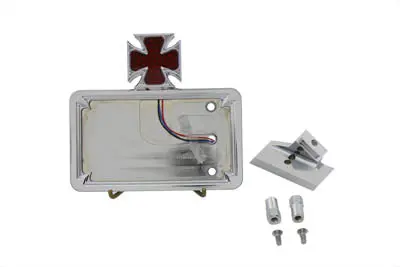 Chrome Horizontal Led Tail Lamp Kit Maltese Style - V-Twin Mfg. 1