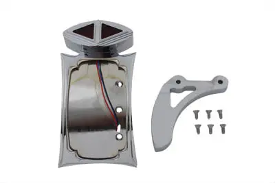 Chrome Curved Tail Lamp Kit Spike Type - V-Twin Mfg. 1