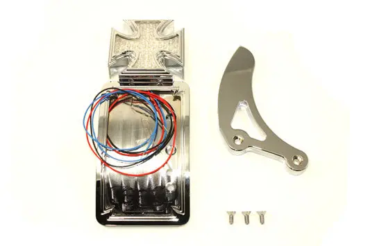 Chrome Curved Tail Lamp Kit Maltese Type - V-Twin Mfg. 1