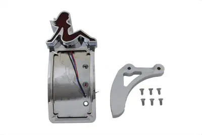 Chrome Curved Tail Lamp Kit Lady Type - V-Twin Mfg. 1