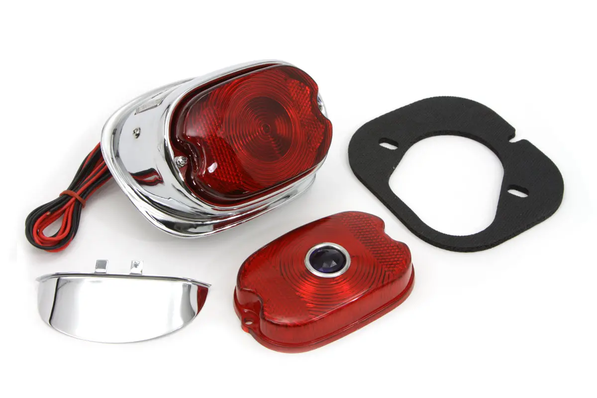 Chrome 1955 Style Tail Lamp Kit - V-Twin Mfg. 1