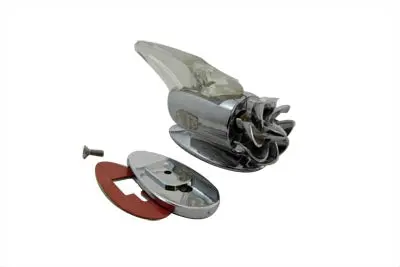 Chrome Fan Marker Lamp White - V-Twin Mfg. 1