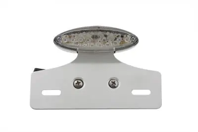 Chrome Mini Led Cateye Tail Lamp Clear Lens - V-Twin Mfg. 1