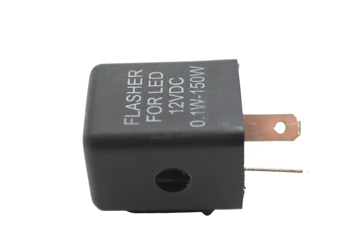 Round 12 Volt Solid State Turn Signal Flasher - V-Twin Mfg. 1