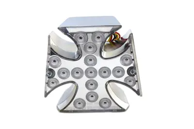 Maltese Led Tail Lamp With Clear Lens - V-Twin Mfg. 1