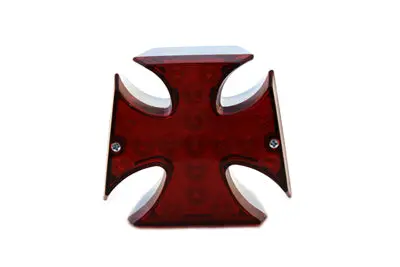 Maltese Led Tail Lamp With Red Lens - V-Twin Mfg. 1