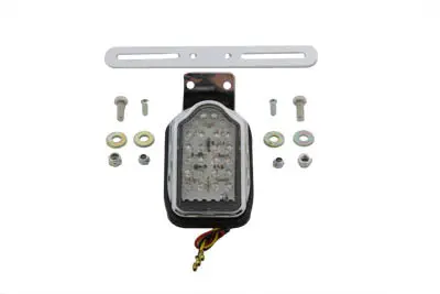 Chrome Mini Tombstone Tail Lamp With Bracket - V-Twin Mfg. 1