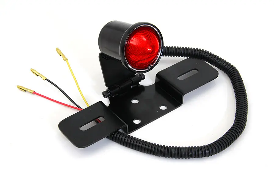 Black Universal Led Tail Lamp Assembly - V-Twin Mfg. 1