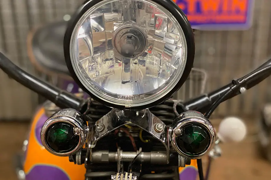 Tail Lamp Lens Set Faceted Green - V-Twin Mfg. 1