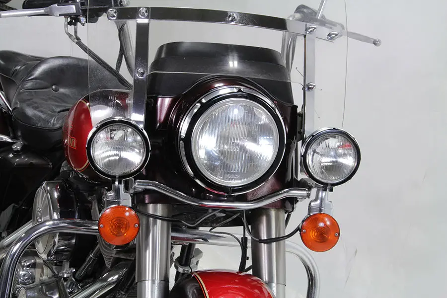 Billet Spotlamp Trim Set Black - V-Twin Mfg. 1