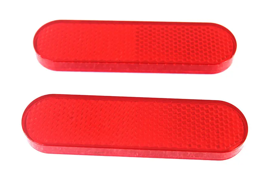 Red Reflector Set - V-Twin Mfg. 1