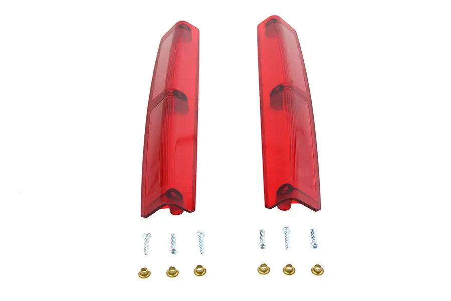 Tour Pak Red Side Marker Lamp Lens Set - V-Twin Mfg. 1