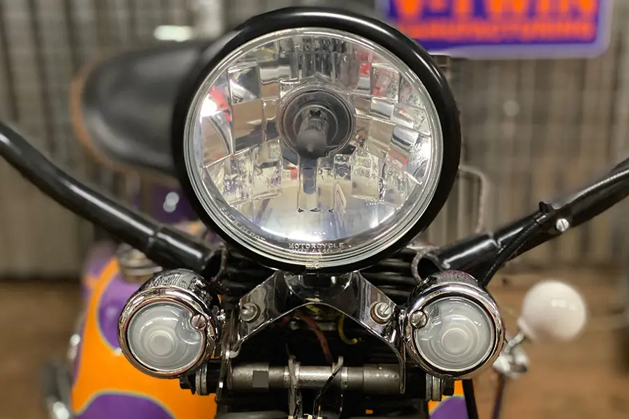 Replica Marker Lamp Lens Glass Bullet Style White - V-Twin Mfg. 1
