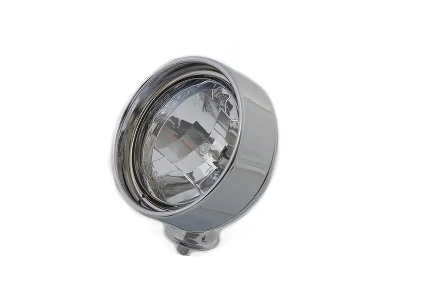 Chrome 4 Inch Spotlamp With H-3 Bulb Inset Type - V-Twin Mfg. 1