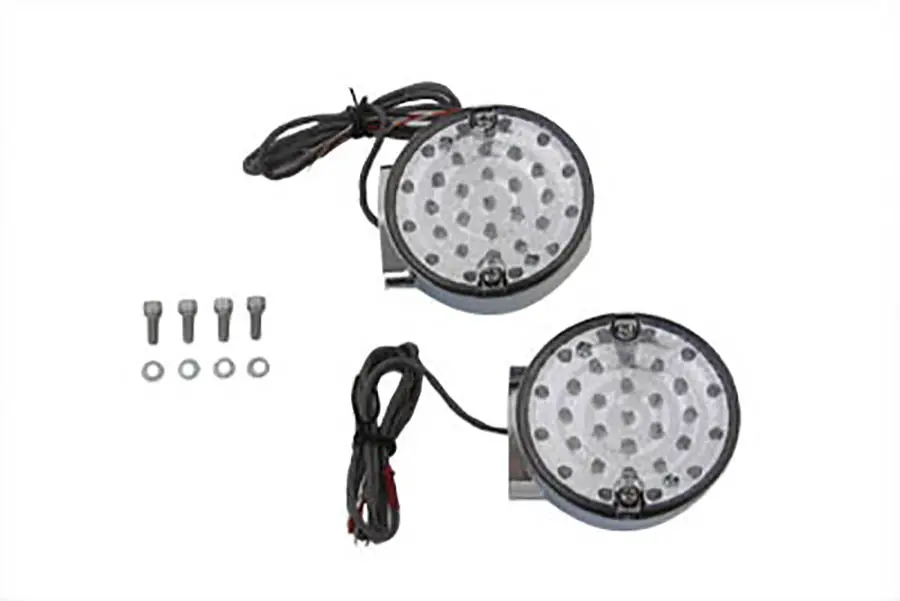 Led Turn Signal Set Rear Clear Lens - V-Twin Mfg. 1