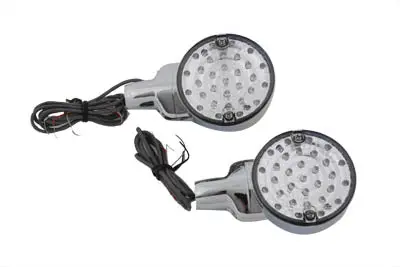 Led Turn Signal Set Rear Clear Lens - V-Twin Mfg. 1