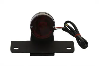 Black Sparto Sport Tail Lamp With Red Lens - V-Twin Mfg. 1