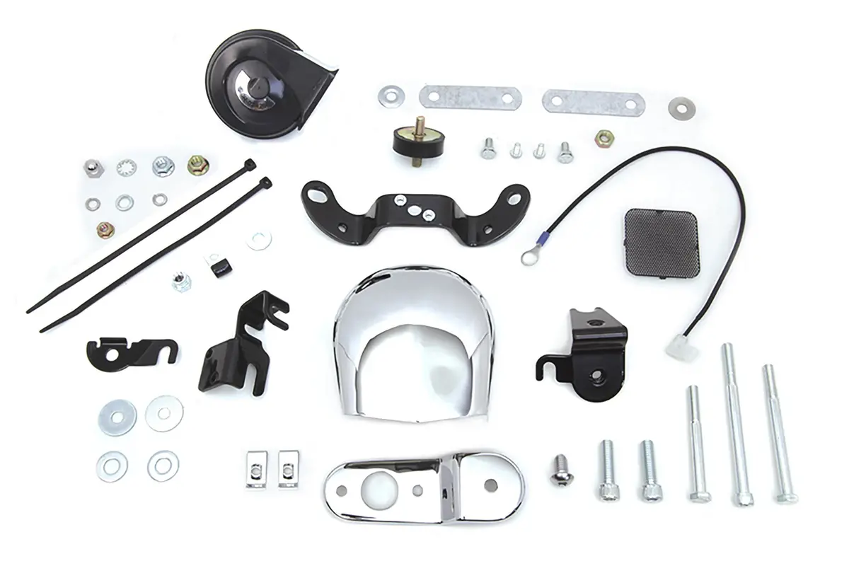 Softail And Xl Chrome Horn Kit - V-Twin Mfg. 1