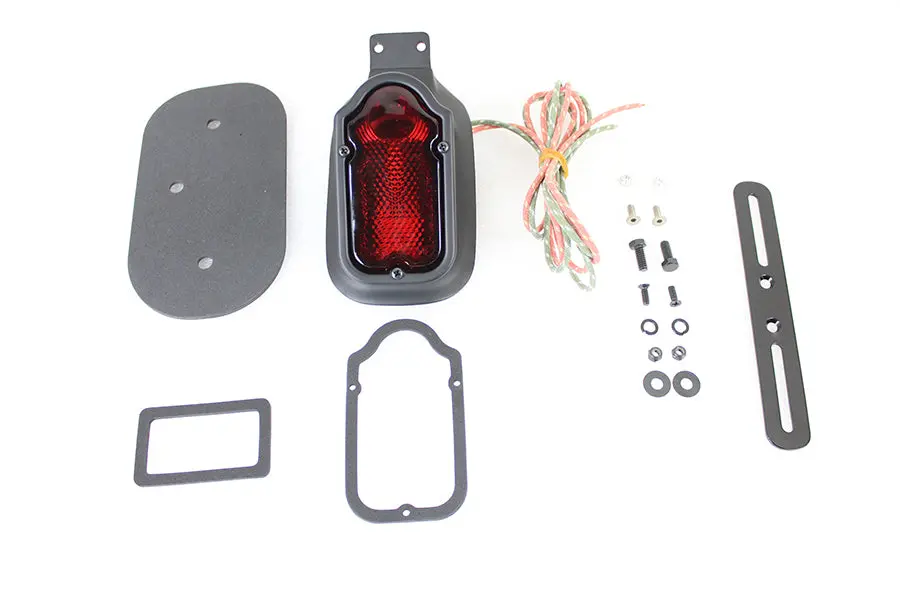 Replica Black Tombstone Style Tail Lamp Assembly - V-Twin Mfg. 1