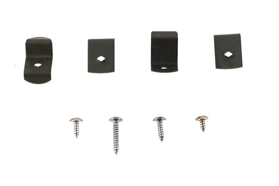 Beehive Lens Clip Set Raw - V-Twin Mfg. 1