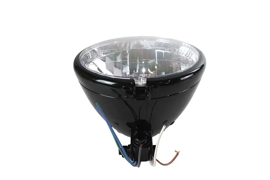 Spring Fork Style Headlamp Assembly Black - V-Twin Mfg. 1