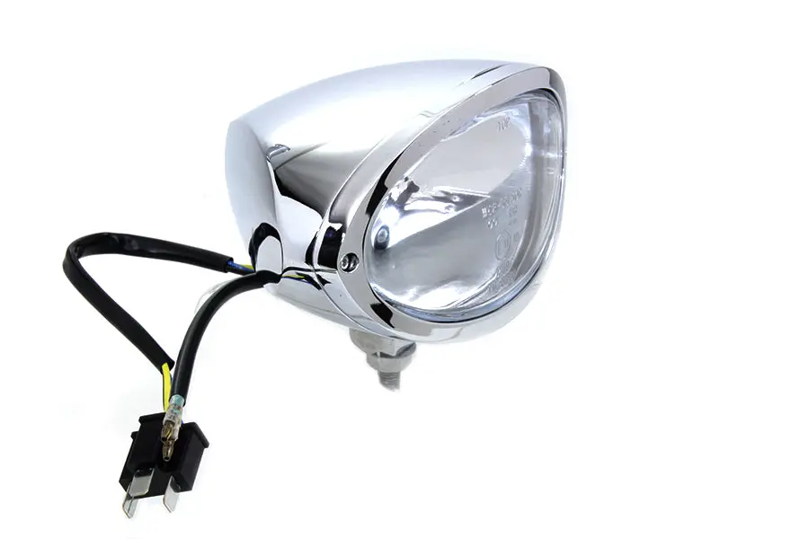 Chrome Oval Style Headlamp - V-Twin Mfg. 1