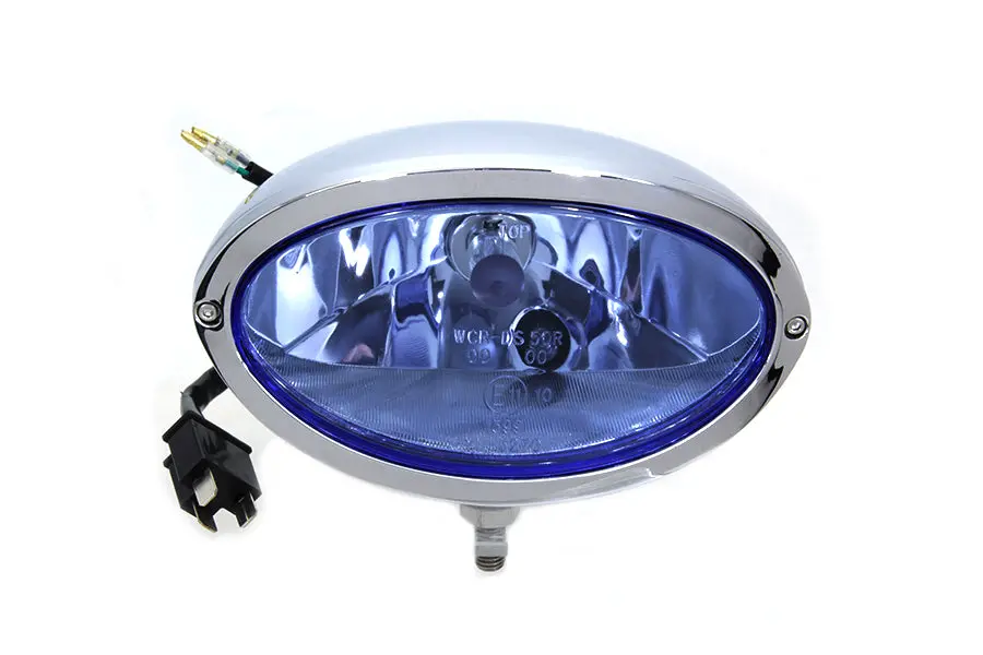 Chrome Oval Style Headlamp - V-Twin Mfg. 1