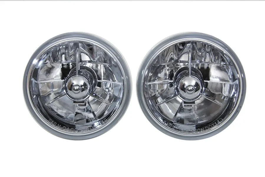 4-1/2 Inch H4 Spotlamp Bulb Set - V-Twin Mfg. 1