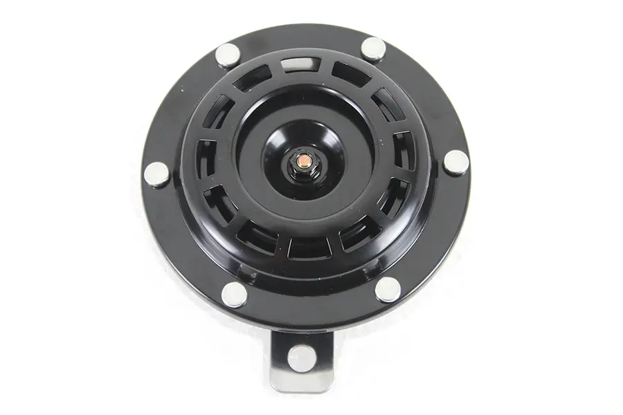 Black 4-1/2 Inch Horn 12 Volt - V-Twin Mfg. 1