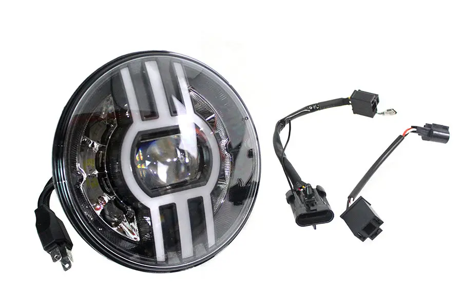 Cyron 7 Inch Beast 2 Integrated Headlamp Black - V-Twin Mfg. 1